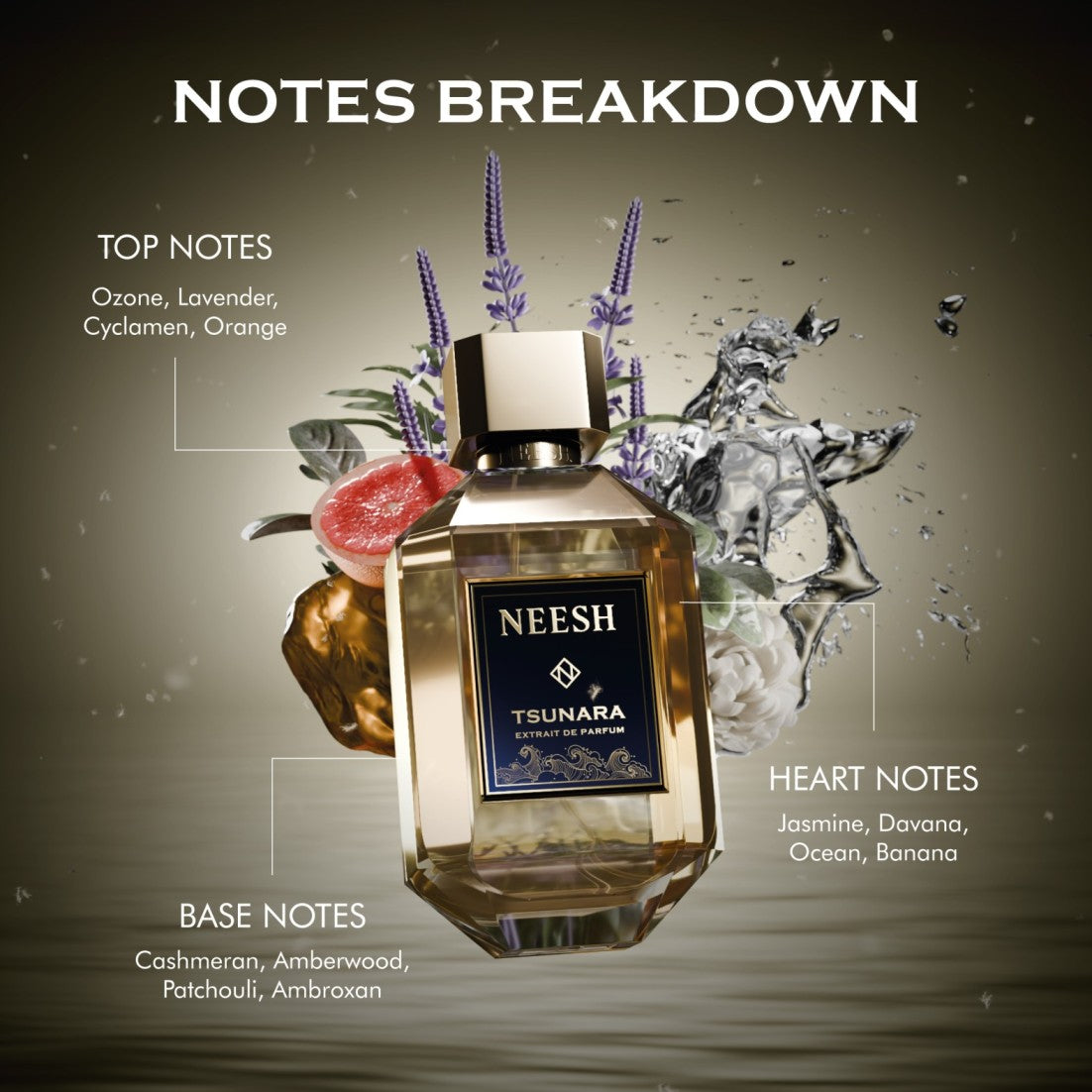 NEESH Tsunara Perfume | Extrait de Parfum | For men